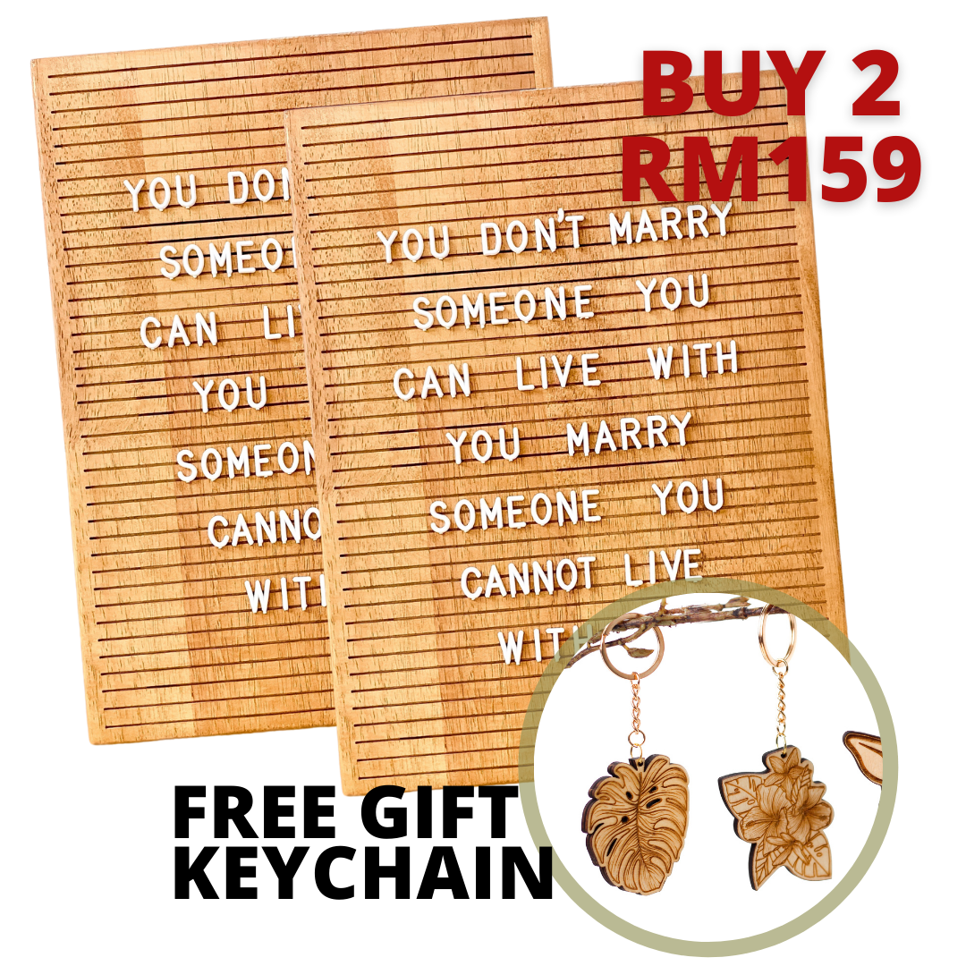 [SPECIAL OFFER] Wooden Letterboard - BUY 2